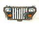 Jeep Wrangler Yj 87-95 Front Grille Grill Nose Lights Blk Withbrown Free Shipping