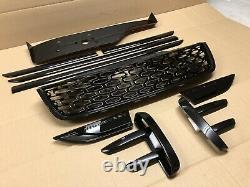 Land Rover Discovery 5 Gloss Black Pack Kit Front Grille Vent Trims Dynamic Kit