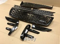 Land Rover Discovery 5 Gloss Black Pack Kit Front Grille Vent Trims Dynamic Kit