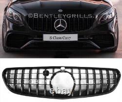 Mercedes C217 A217 S Class Panamericana Grille Amg 2017 Full Black Grill