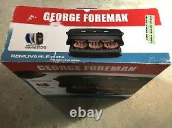 NEW George Foreman GRP99BLK 100-Square-Inch Nonstick Countertop Grill 6-SERVING