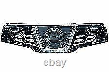 Nissan Qashqai Front Grille Blk With Chrome Trim 62310br00a No Camera Hole