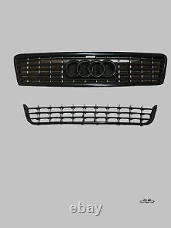 Original W12 radiator grill front grill Audi A8 D2 facelift 4D0853651N black