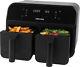 Petra Dual 7.4l Air Fryer Removable Double Drawer Non-stick Cooking 2 Xl Frying