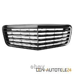 Radiator Grille Sports Grill Fits Mercedes E Class W211 06-09 Glossy Black