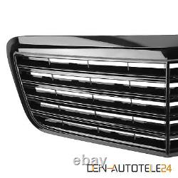 Radiator Grille Sports Grill Fits Mercedes E Class W211 06-09 Glossy Black