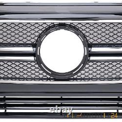 Radiator Grille Sports Grill Fits Mercedes G Class W463 90-14 Glossy Chrome