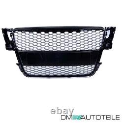 Radiator grill honeycomb design black gloss for Audi A5 8T 2007-2011 not RS5
