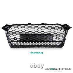 Radiator grill honeycomb design funnel high gloss black fits Audi A5 F5