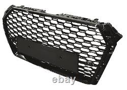 Radiator grill honeycomb grill front without emblem black gloss suitable for Audi A4 B9