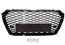 Radiator grill honeycomb grill front without emblem black gloss suitable for Audi A4 B9