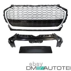 Radiator grill honeycomb grill sport black silver gloss fits Audi Q5 FY from 2020