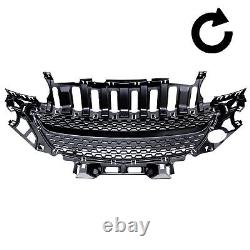 Radiator grill sports grill black honeycomb grille without emblem for Opel Adam 2012-2019