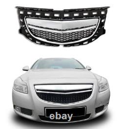 Radiator grill sports grill front honeycomb grille chrome bar for Opel Insignia