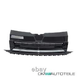 Radiator grille black gloss chrome without emblem for VW T6 bus van 2015-2019