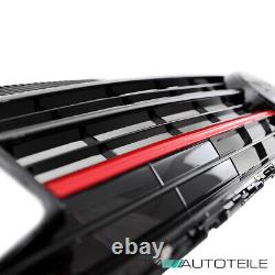 Radiator grille black gloss strip red for VW T6 multivan van 2015-2019