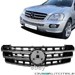 Radiator grille black high gloss + chrome suitable for Mercedes ML W164 05-08 foremop