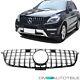 Radiator Grille Chrome Fits Mercedes Ml W166 Mop From 11-15 Sport-panamericana Gt