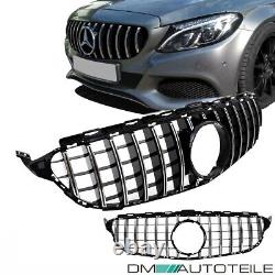 Radiator grille chrome for Mercedes W205 S205 C-Class 14-18 + Panamericana GT