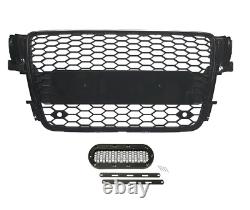 Radiator grille front grill sports honeycomb grill emblem holder fits Audi A5 B8 8T