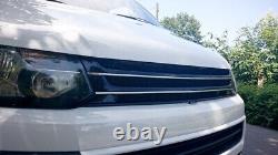 Radiator grille front sports grill black chrome ribs without emblem for VW T5 GP 09