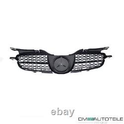 Radiator grille honeycomb design black chrome for Mercedes SLK R170 97-04 in R171 design