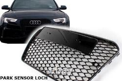 Radiator grille honeycomb grill A5 tuning facelift RS 5 S5 front grille with sensor BLACK