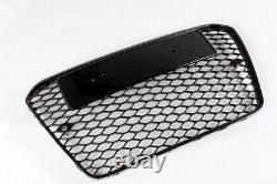Radiator grille honeycomb grill A5 tuning facelift RS 5 S5 front grille with sensor BLACK