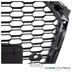 Radiator grille honeycomb grill black gloss + bezels for Audi A4 B9 from 201-2019 S-Line
