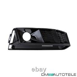 Radiator grille honeycomb grill black gloss + bezels for Audi A4 B9 from 201-2019 S-Line