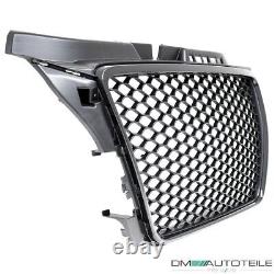 Radiator grille honeycomb grill black gloss + grille for Audi A3 8P facelift 08-13 +RS3