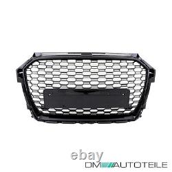 Radiator grille honeycomb grill black high gloss fits Audi A1 8X facelift 2015