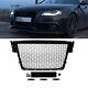 Radiator Grille Honeycomb Grill Black High Gloss Fits Audi A4 B8 From 08-12 No Rs4