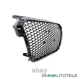 Radiator grille honeycomb grill black high gloss sport fits Audi A1 8X 2010-2015