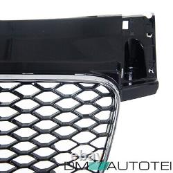 Radiator grille honeycomb grill black silver fits Audi TT 8J 06-16 without RS emblem