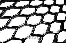 Radiator grille honeycomb grill front grill black chrome fits Audi A3 8P 05-08