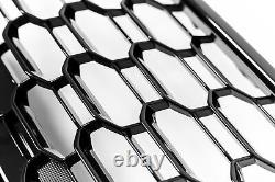 Radiator grille honeycomb grill front grill emblem holder black chrome for Audi A5 F5 16