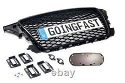 Radiator grille honeycombs front grill emblem holder 2x simple fix fits Audi A3 8P