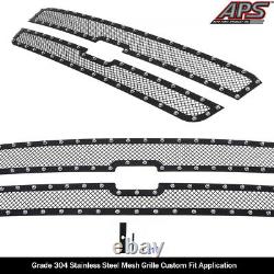 SS 1.8mm Blk Z Mesh Grille For 03-06 Chevy Avalanche/03-05 Silverado 1500/SS