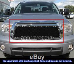 SS 1.8mm Blk Z Mesh Grille For 2010-2013 Toyota Tundra