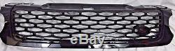 SVR Style Gloss Black Mesh Front Grille Fits 2014-17 Range Rover Sport L494 New