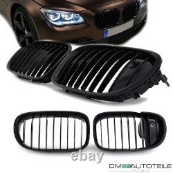 Set Sport Performance Radiator Grille Black Gloss Fits BMW 7 Series F01 F02 12-15