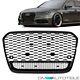 Sport Honeycomb Radiator Grille Gloss Black Fits Audi A6 4g C7 From 10-15 No Rs6