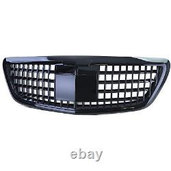 Sport radiator grille black fits Mercedes S W222 with night vision 13-20
