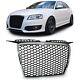 Sport Radiator Grille Honeycomb Grill Black Chrome For Audi A3 8p 05-08