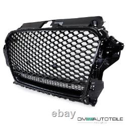 Sport radiator grille honeycomb grill black gloss fits Audi A3 8V without RS3 Quattro