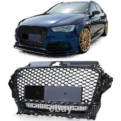Sport radiator grille honeycomb grill black gloss for Audi A3 8V 12-16