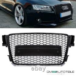 Sport radiator grille honeycomb grill black high gloss for Audi A5 8T from 07-12 no RS5