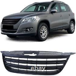 Sport radiator grille without emblem with double rib black for VW Tiguan 5N 07-11