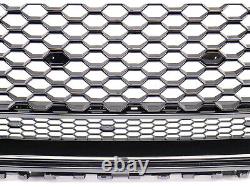Sports grill honeycombs radiator grille black gloss for Audi A3 8V 2012-2016 not S-Line